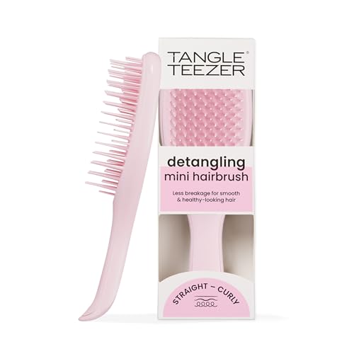 Cepillo Tangle Teezer Ultimate Detangler, Elimina Nudos y Reduce Quiebre, Mini Cepillo de Viaje para Cabello Lacio a Ondulado, Rosa Millennial - imagen 3