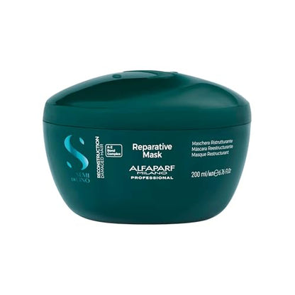 ALFAPARF MILANO Semi di Lino Mascarilla Reparadora Reconstrucción - Acondicionador Profundo Seguro para Color - Reparación Cabello Dañado - Para - imagen 1