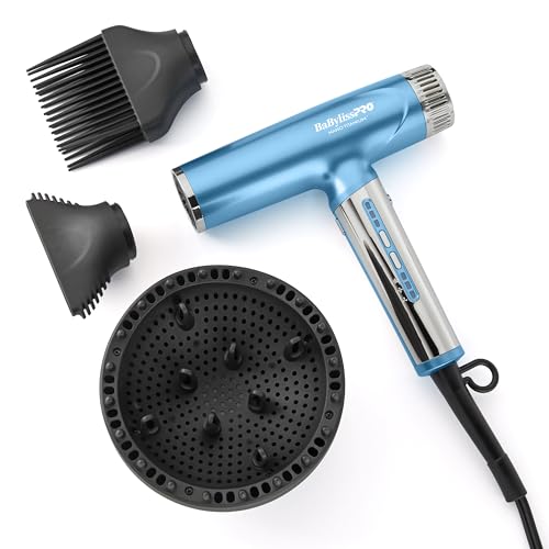 Secador de Pelo BaBylissPRO Nano Titanium Light Ionic de Alta Velocidad con Difusor, Secador de Viaje Portátil, Herramienta Profesional, 9 - imagen 2