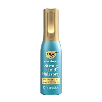 OGX Antioxidantes + Laca para el Cabello de Fijación Fuerte, Laca Antihumedad para 24 Horas de Sujeción y Protección, 6.5 fl. oz - imagen 1