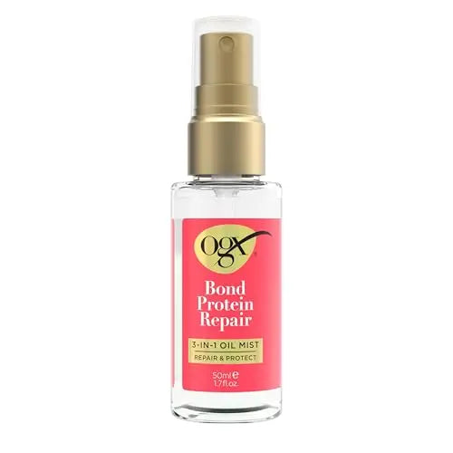 OGX Aceite en Spray 3 en 1 Repair & Protect Bond Protein, Protege Cabello Seco y Dañado, Controla Frizz, Fortalece y Mantiene Brillo, 1.7 oz - imagen 2