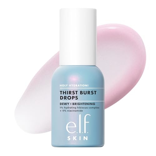 e.l.f. SKIN Holy Hydration! Thirst Burst Drops, Suero Hidratante con Ácido Hialurónico, Vegano y Libre de Crueldad para un Cutis Radiante - imagen 3