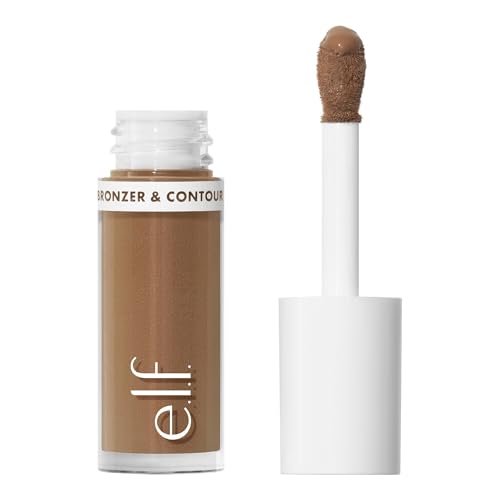 e.l.f. Camo Bronceador Líquido y Contorno, Fórmula Pigmentada Sedosa, Acabado Esculpido y Brillante, Vegano y Libre de Crueldad, 3 Claro - imagen 1