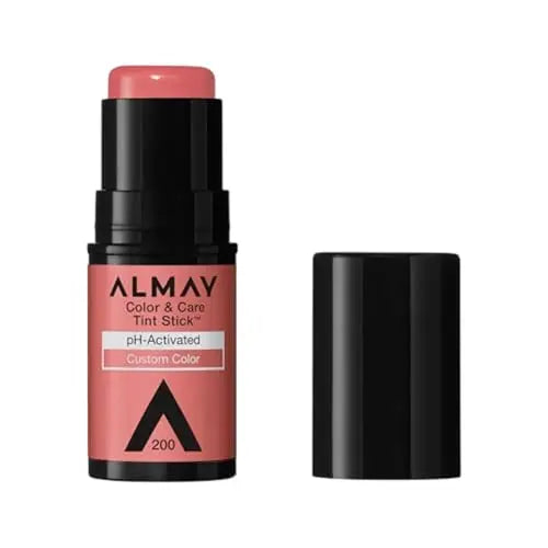 Almay Tinte para Labios y Mejillas, Barra Hidratante Multiusos, Rubor y Color de Labios, Acabado Brillante, 200 Coral Flush, 0.25 oz - imagen 1