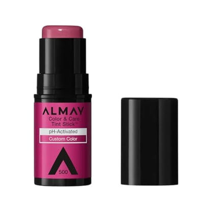 Almay Tinte para Labios y Mejillas, Barra Hidratante Multiusos, Rubor y Color de Labios, Acabado Dewy, 500 Berry Flush, 0.25 oz - imagen 1