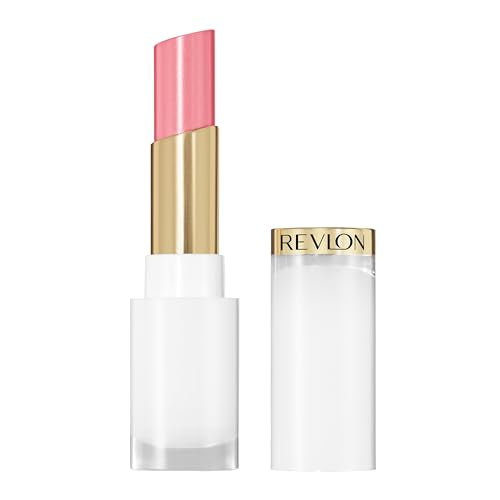 Bálsamo Labial Hidratante REVLON Super Lustrous Glass Shine con Ácido Hialurónico, Aloe y Cuarzo Rosa, 002 Pink Flip, 0.11 oz - imagen 2