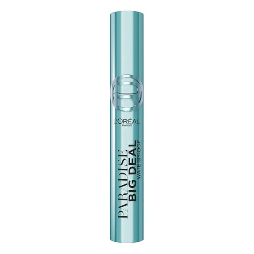 Máscara L'Oreal Paris Paradise Big Deal Waterproof, Voluminizadora y Alargadora, Resistente a Grumos, Color Negro, 0.33 Fl Oz - imagen 1