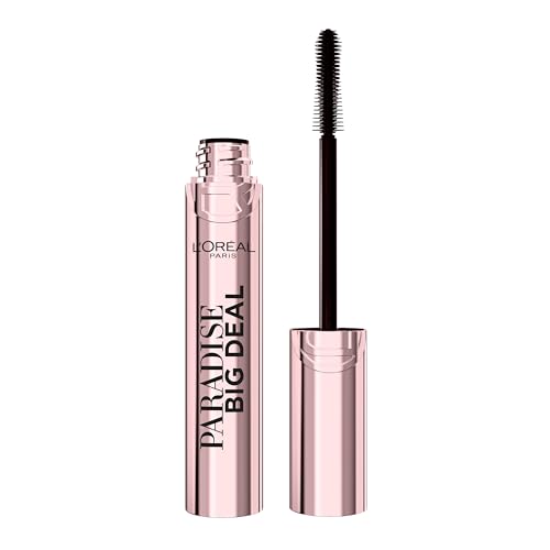 Máscara L'Oreal Paris Paradise Big Deal, Voluminizadora y Alargadora, Resistente a Grumos, Lavable, Negro Más Intenso, 0.33 Fl Oz - imagen 2