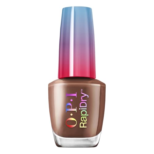 Esmalte de Uñas OPI RapiDry Impromptu You | Crème Oscuro Opaco Marrón | Secado Rápido, Vegano, Resistente a Manchas - imagen 4