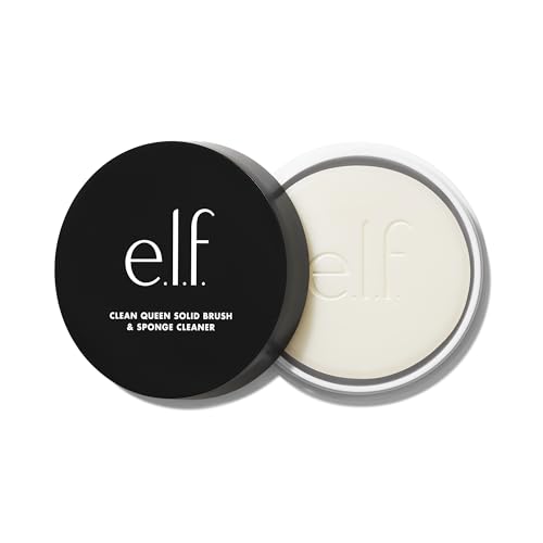e.l.f. Clean Queen Limpiador Sólido para Brochas y Esponjas, Limpia Brochas y Esponjas de Maquillaje Facial y de Ojos, Fórmula Nutritiva y No Dañina, - imagen 1