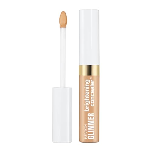 Corrector Iluminador Revlon Glimmer, Maquillaje Líquido para Ojeras, con Cafeína, Vitamina C y Stevioside, 135, 0.3 fl oz - imagen 1