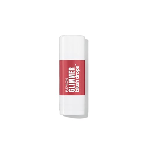 Revlon Glimmer Blush Drops, Blush Líquido para Mejillas, Acabado en Polvo Velvety, Alta Pigmentación, 103 Field of Roses, 0.32 fl oz - imagen 1