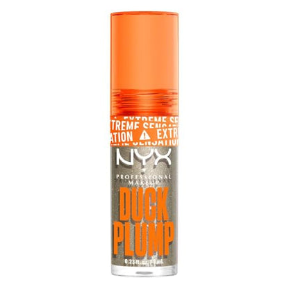 Brillo Labial de Alto Pigmento NYX PROFESSIONAL MAKEUP Duck Plump, Gloss Voluminizador con Jengibre Picante - Quazy Silver - imagen 1
