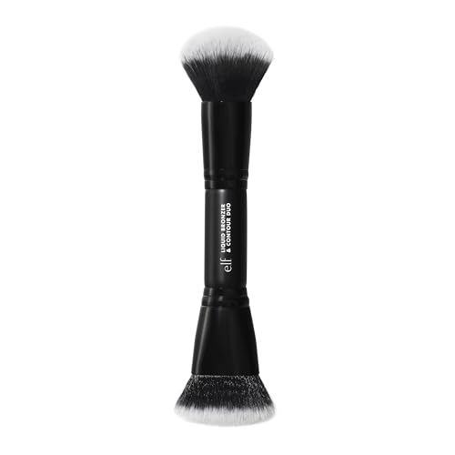 e.l.f. Dúo de Bronceador Líquido y Contorno con Brocha, Fórmula Altamente Pigmentada con Brocha de Dos Puntas, Cerdas Sintéticas, 100% Vegano y Libre - imagen 3