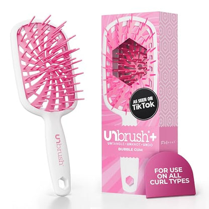 Cepillo FHI Heat UNbrush Plus para Cabello Rizado - Desenredante Suave y Efectivo para Cabello Frágil Húmedo o Seco - Cepillo Antiestático con 84 - imagen 1