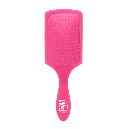 Cepillo Desenredante Wet Brush Paddle, Rosa Escarchado - Cerdas IntelliFlex Ultra Suaves con Diseño AquaVent - Distribuye Tratamientos Capilares - imagen 4