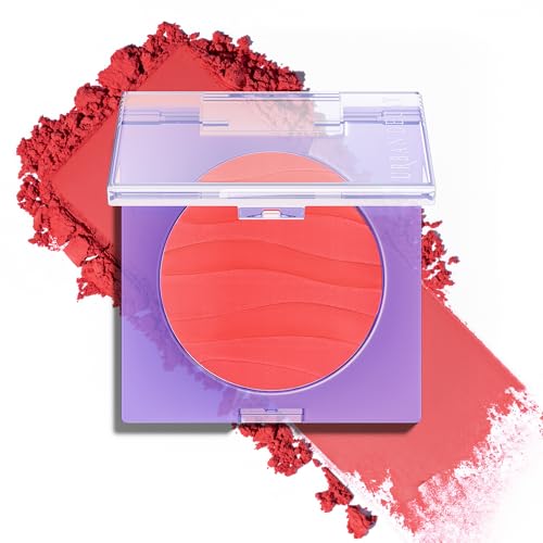 Urban Decay Face Bond Blush Larga Duración Suede (Slow Burn - Coral Cálido), Acabado Mate Construible, Efecto Difuminado, Resistente al Agua, 0.21 oz - imagen 3