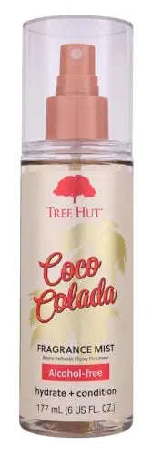 Tree Hut Coco Colada Bruma para Cabello y Cuerpo, Spray Hidratante y Libre de Alcohol, Aroma de Coco y Piña, 6 Fl Oz. - imagen 3