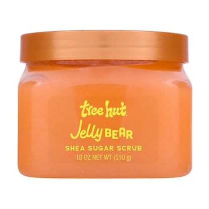 Exfoliante y Humectante Tree Hut Jelly Bear Shea Sugar Scrub con Manteca de Karité y Aceites Esenciales, Suaviza y Aclara la Piel, 18 oz - imagen 1