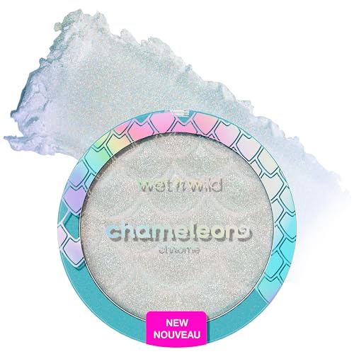 wet n wild Iluminador Chameleon Chrome, Cambio de Color Dinámico, Textura Líquido a Horneado, Radiancia Luminosa Personalizable, Libre de Crueldad - - imagen 1