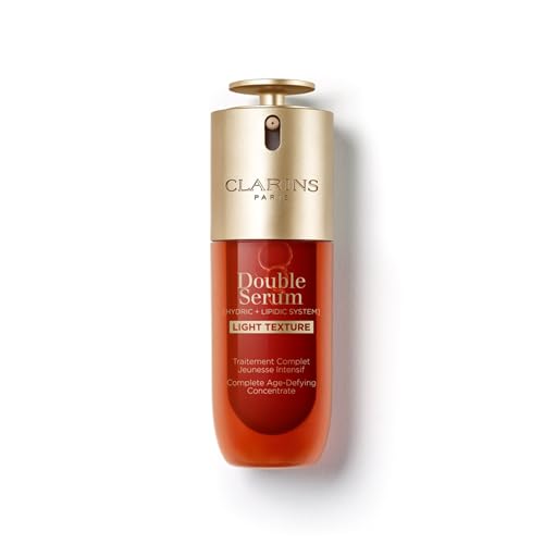 Clarins DOUBLE SERUM LIGHT TEXTURE | Anti Aging Serum | Visibly Firms, Smoothes, Boosts Radiance and Refines Pores | 24H Hydration | Great for Combina - imagen 4