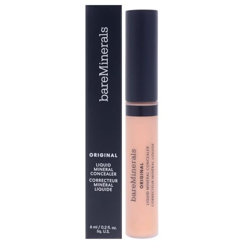 bareMinerals Corrector Líquido Mineral Original, Corrector Iluminador para Ojeras, Reduce la Apariencia de Líneas Finas, Cobertura Construible, Vegano - imagen 4