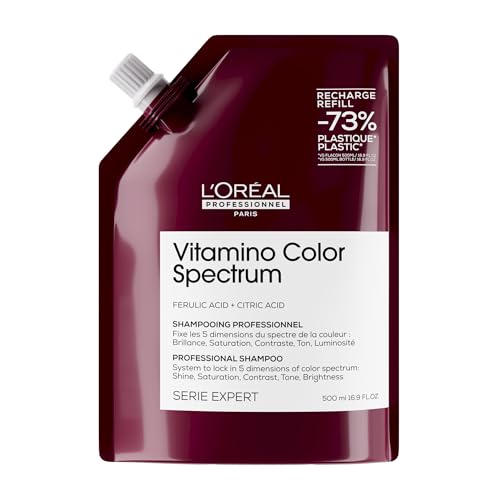 Champú L'Oréal Professionnel Paris Vitamino Color Spectrum - Mantiene la Vibrancia del Color, Brillo Ultra Alto, Nutre y Neutraliza Reflejos No - imagen 2