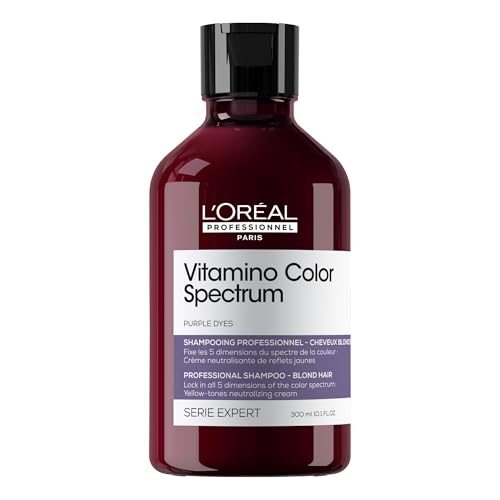Champú Morado L'Oréal Professionnel Paris Vitamino Color Spectrum - Neutraliza Tonos Amarillos, Aumenta Brillo y Vitalidad, Mantiene Color de Cabello - imagen 4