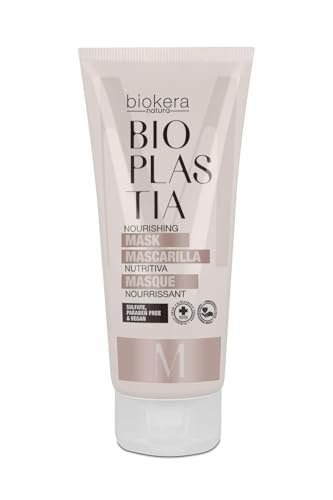 SALERM - Mascarilla Capilar Nutritiva - Biokera Bioplastia - 200 ml - Keratina Vegana y Aceite de Semilla de Manketti - Restaura y Protege - Cabello - imagen 1