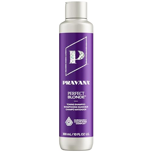 Champú Tónico Morado Pravana The Perfect Blonde | Neutraliza Tonos Amarillos y Anaranjados | Para Cabello Tratado con Color | Chromasilk Aumenta - imagen 4