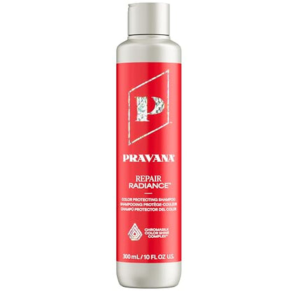 Champú Reparador Pravana Radiance | Restaura y Nutre | Para Cabello Dañado y Tratado con Color | Reduce Quiebre y Puntas Abiertas | Chromasilk - imagen 2