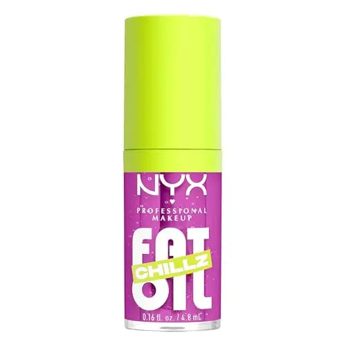 NYX PROFESSIONAL MAKEUP Fat Oil Chillz, Brillo Labial Tinte Hidratante Vegano - Strawberry Slush (Rosa Pálido) - imagen 1