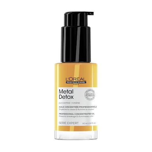 L'Oréal Professionnel Paris Aceite Capilar Metal Detox Leave-In - Protector Térmico Anti-Frizz, Elimina Metales del Agua Dura, Prolonga el Color, - imagen 3