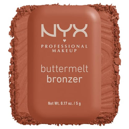 Bronceador NYX PROFESSIONAL MAKEUP Matte Buttermelt, Maquillaje Facial de Larga Duración, Hasta 12 Horas, Fórmula Vegana - Butta D Down (Profundo - imagen 3
