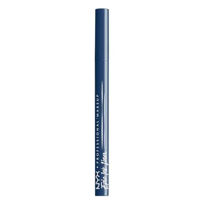 Eyeliner Líquido Mate Impermeable NYX PROFESSIONAL MAKEUP Epic Ink, Fórmula Vegana - Mid Night Rise (Azul Profundo) - imagen 2
