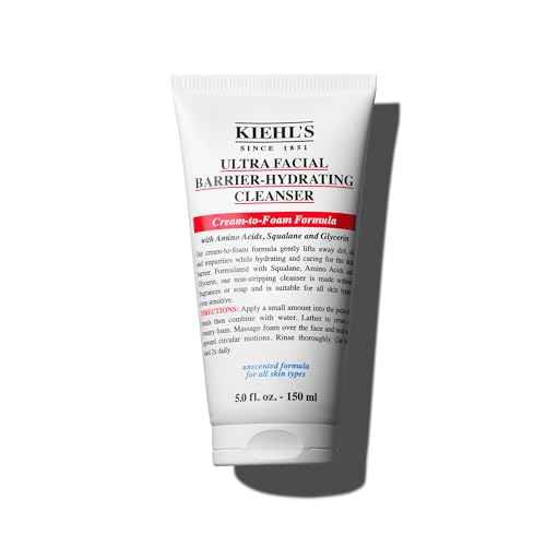 Limpiador Hidratante Barrera Ultra Facial de Kiehl's, Gel Espumoso Diario No Aglutinante para Todo Tipo de Piel, Incluyendo Sensible - 5 Fl Oz - imagen 1
