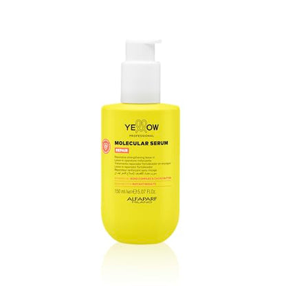 ALFAPARF MILANO Suero Molecular Reparador Amarillo Profesional - Fortalecedor Sin Aclarado para Cabello Dañado - Con Complejo de Enlaces y Manteca de - imagen 1