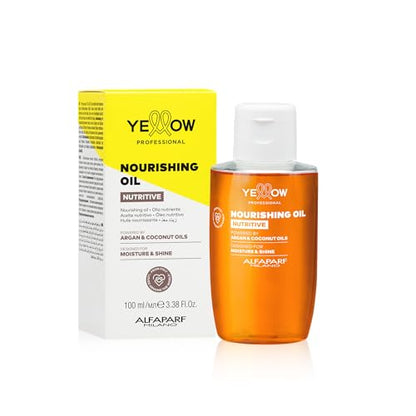 ALFAPARF MILANO Aceite Nutritivo Profesional Amarillo para Cabello Seco - Con Aceites de Argán y Coco - Hidratación y Brillo (100 ml) - imagen 3