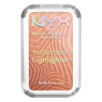 NYX PROFESSIONAL MAKEUP Buttermelt Highlighter en polvo, iluminador de maquillaje de hasta 12 horas de duración - 35 Butta In Bronze (Oro Bronceado) - imagen 1