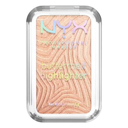NYX PROFESSIONAL MAKEUP Buttermelt Highlighter en polvo, iluminador de alta duración hasta 12 horas - 10 Glaze It Butta (Bronce Claro) - imagen 2