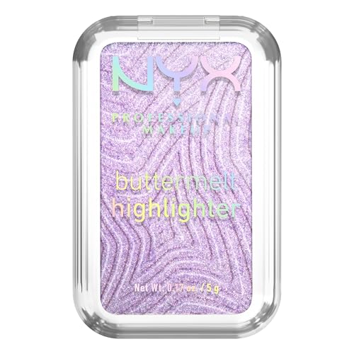 NYX PROFESSIONAL MAKEUP Buttermelt Highlighter en polvo, iluminador de alto impacto, hasta 12 horas de duración - 40 No 1 Butta (Lavanda Holográfica) - imagen 2