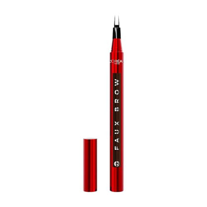 L'Oreal Paris Faux Brow, Lápiz de Cejas de Acabado Natural, Doble Punta, Maquillaje de Cejas Preciso, Castaño Oscuro, 0.04 Fl Oz - imagen 3