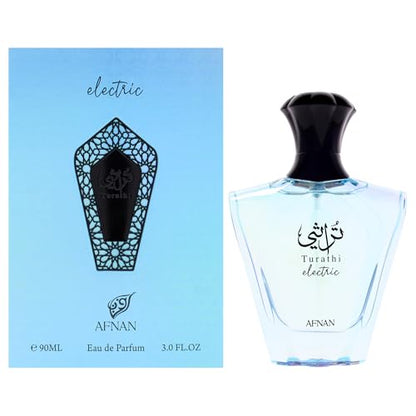 Afnan Turathi Eau de Parfum Unisex Eléctrico, 3.0 Fl. Oz - imagen 3
