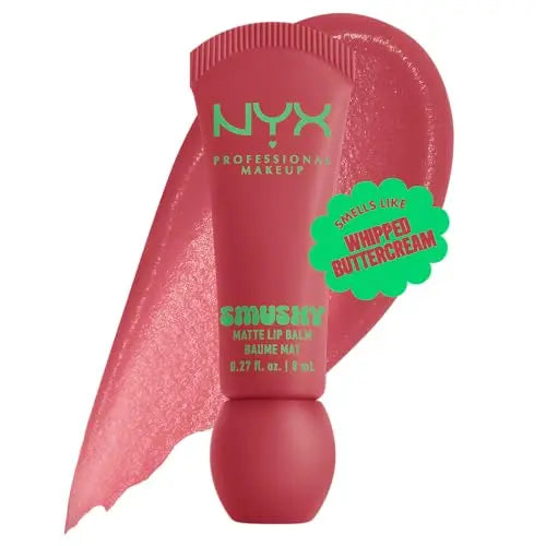 Bálsamo Labial Mate NYX PROFESSIONAL MAKEUP Smushy Matte, Hidratante Labial Tinte con Acabado Suave - Snuggle SZN (Nude Rosado) - imagen 1