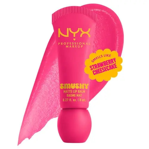 Bálsamo Labial Mate NYX PROFESSIONAL MAKEUP Smushy Matte, Hidratante Labial Tinte con Acabado Mate - Sweet Smack (Rosa Medio) - imagen 1