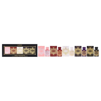 Set de Regalo de Eau de Parfum Lattafa Bade'e Al Oud Collection – 5 × 5 ml para Unisex (Honor & Glory + Sublime + Amethyst + Oud for Glory + Noble - imagen 2