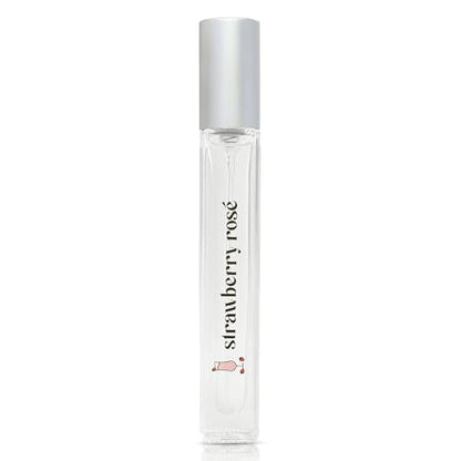 Just Juice Strawberry Rosé - Perfume de Fresa para Mujeres y Hombres - Notas de Frambuesa, Rosa y Almizcle de Vainilla - Mini Perfume de Viaje - 0.3 - imagen 1