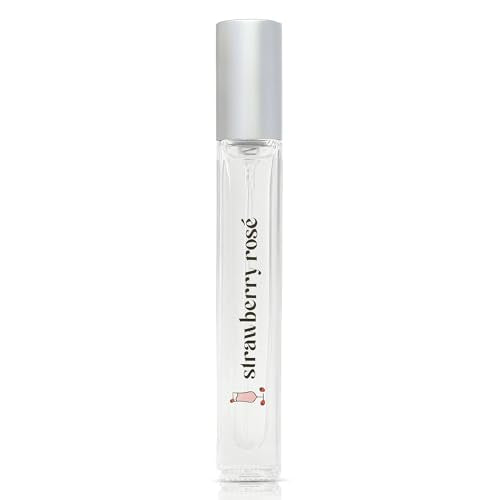 Just Juice Strawberry Rosé - Perfume de Fresa para Mujeres y Hombres - Notas de Frambuesa, Rosa y Almizcle de Vainilla - Mini Perfume de Viaje - 0.3 - imagen 2