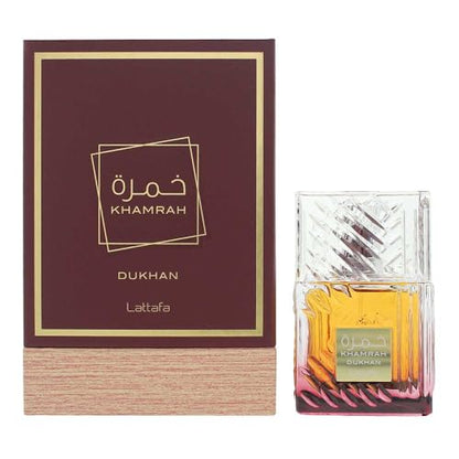 Lattafa Khamrah Dukhan Eau de Parfum Spray Unisex, 100 ml / 3.4 oz - imagen 1