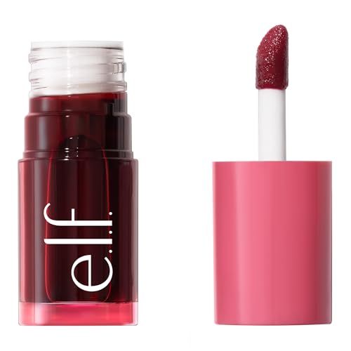 e.l.f. Blush Tint Sheer For It, Multiusos, Maquillaje Labios y Mejillas de Larga Duración, Acabado Natural, Vegano y Libre de Crueldad, Left On Red - imagen 2
